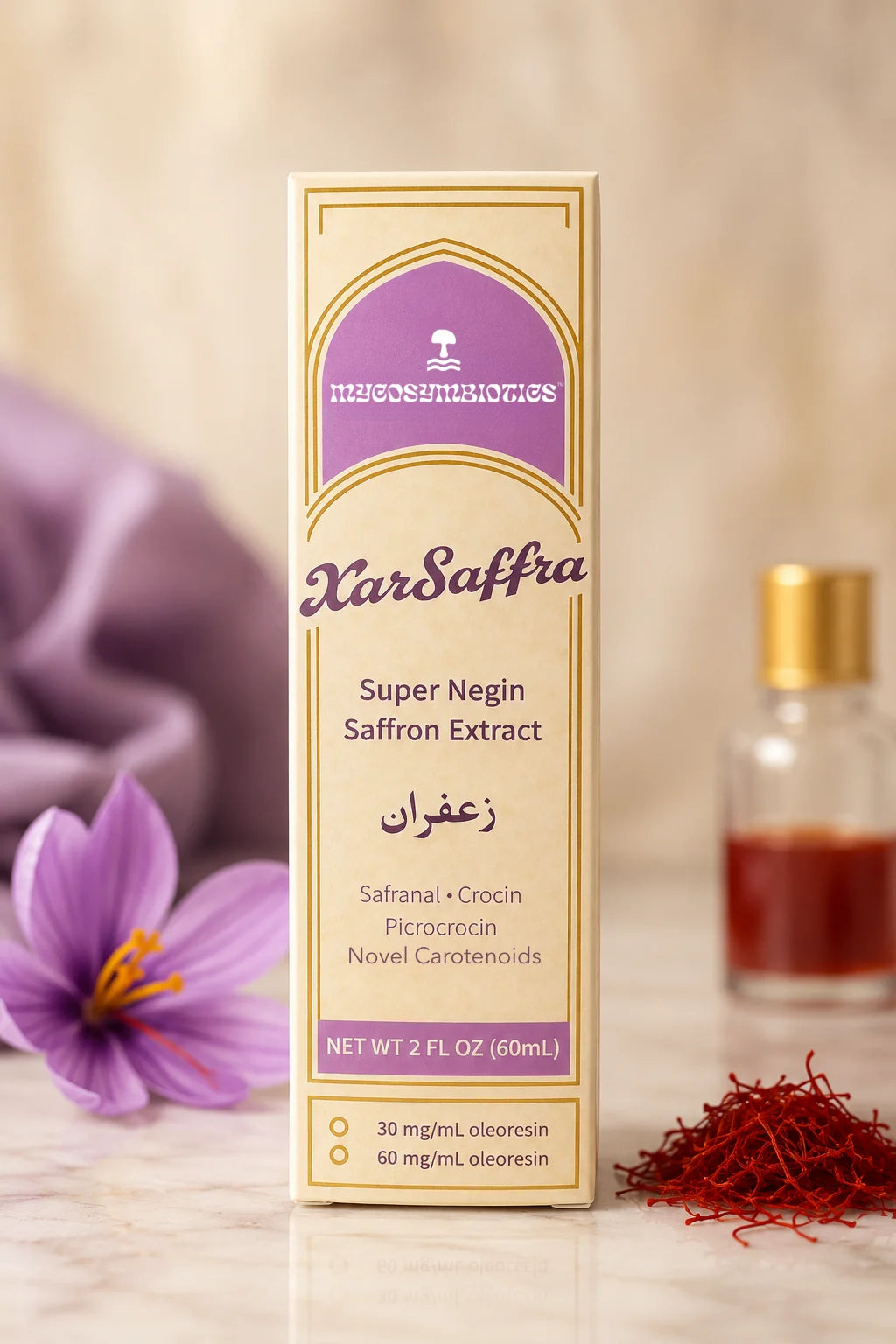 Saffron Extract (Xar-Saffra) – Premium ISO Grade I Mood Support (30mL) * Most Potent Saffron Extract *